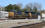 CSX 842 & 974 lead train Q492-04 across Hamlet Avenue